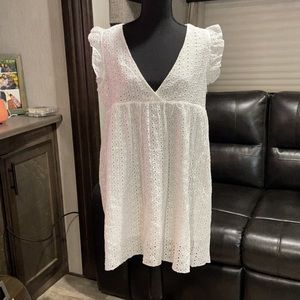 Eyelet Babydoll Dress